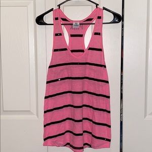 PINK tank top with sequins